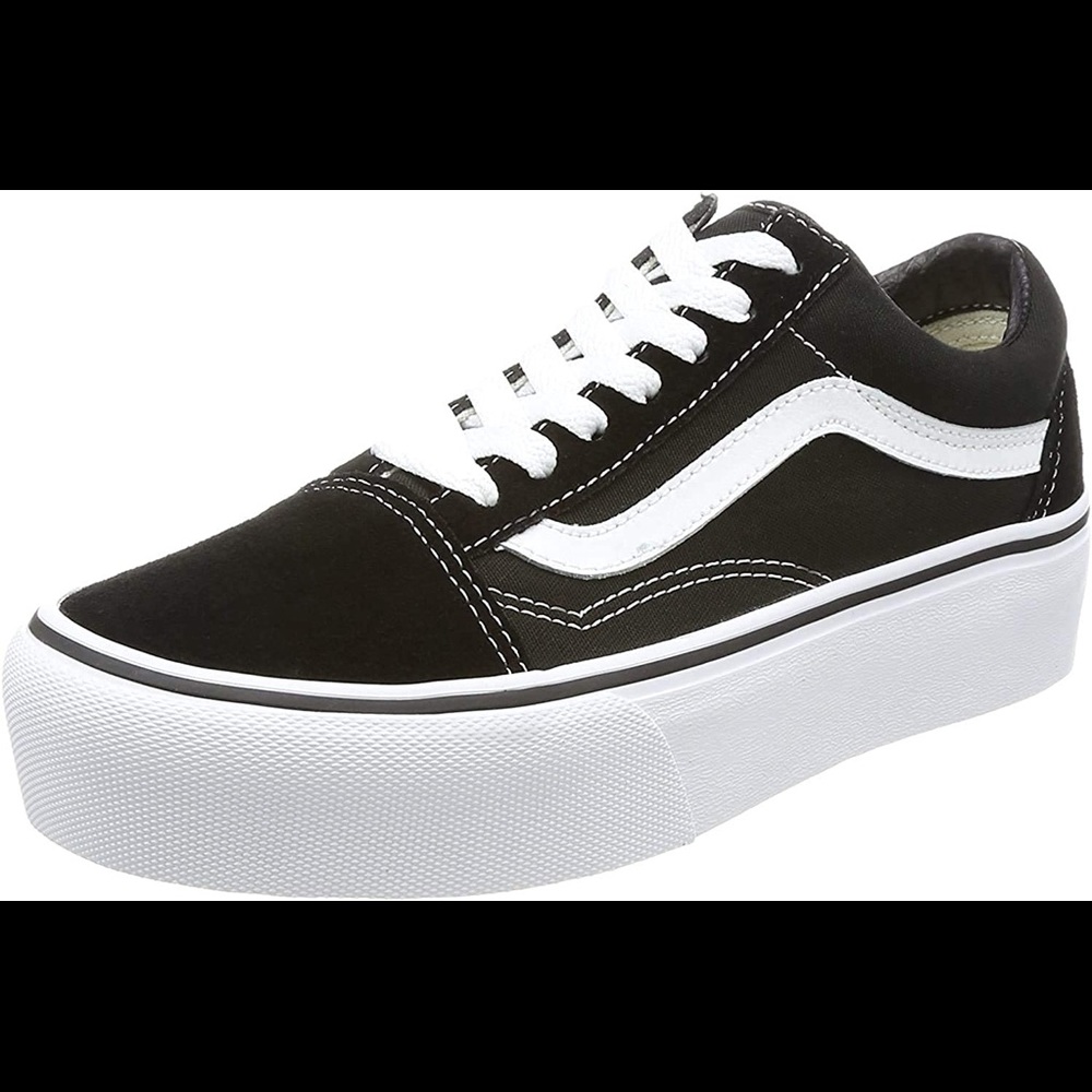 Classic black&white Vans w/ 1.5” Platform